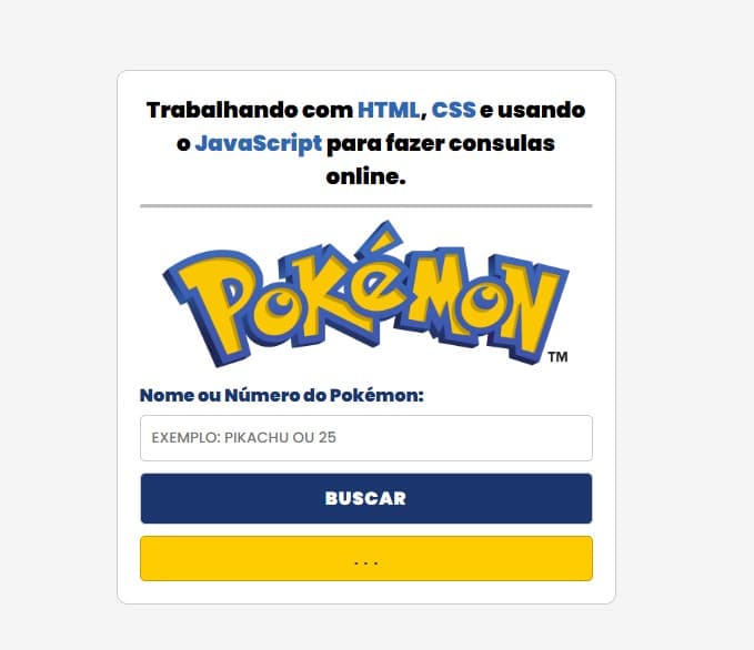 Projeto Pokemon